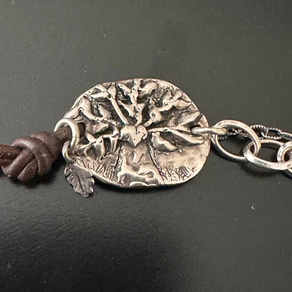 Tree of Life “Walk Boldly, Grow Wise” Bracelet, 7”, like new - Picture 6 of 9